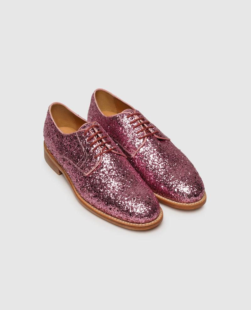 Shoepassion Rahmengenähter Derby Glitzer-Damenschuh Henry Stevens Shoepassion Fabrikladen
