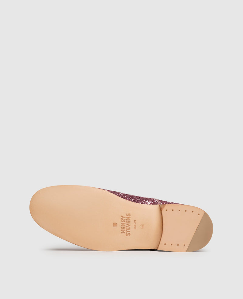 Shoepassion Rahmengenähter Derby Glitzer-Damenschuh Henry Stevens Shoepassion Fabrikladen