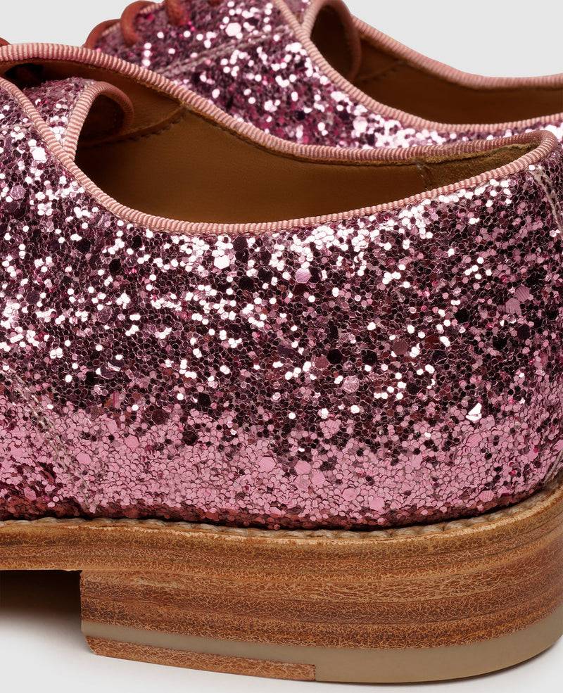 Shoepassion Rahmengenähter Derby Glitzer-Damenschuh Henry Stevens Shoepassion Fabrikladen