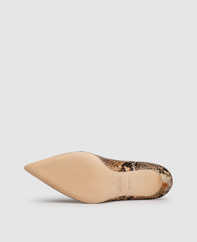 Shoepassion Elegante Damen-Pumps in Reptil-Optik Henry Stevens Shoepassion Begrenzt auf 3 Tage