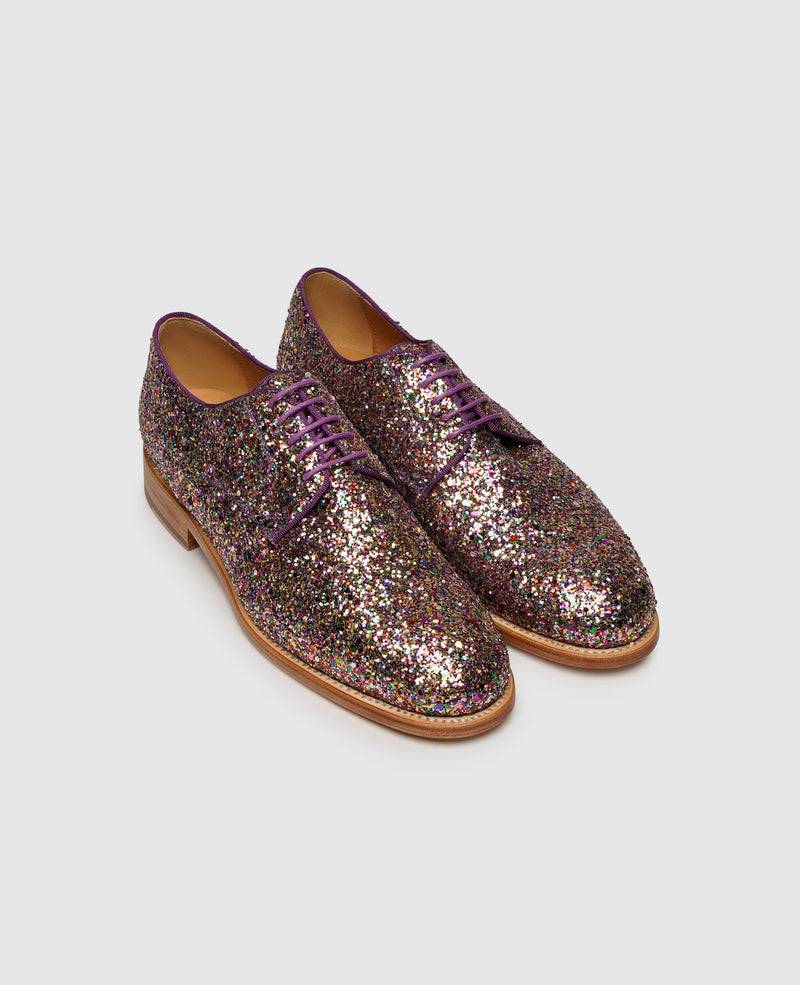 Shoepassion Rahmengenähter Derby Glitzer-Damenschuh Henry Stevens Shoepassion Flash Sale
