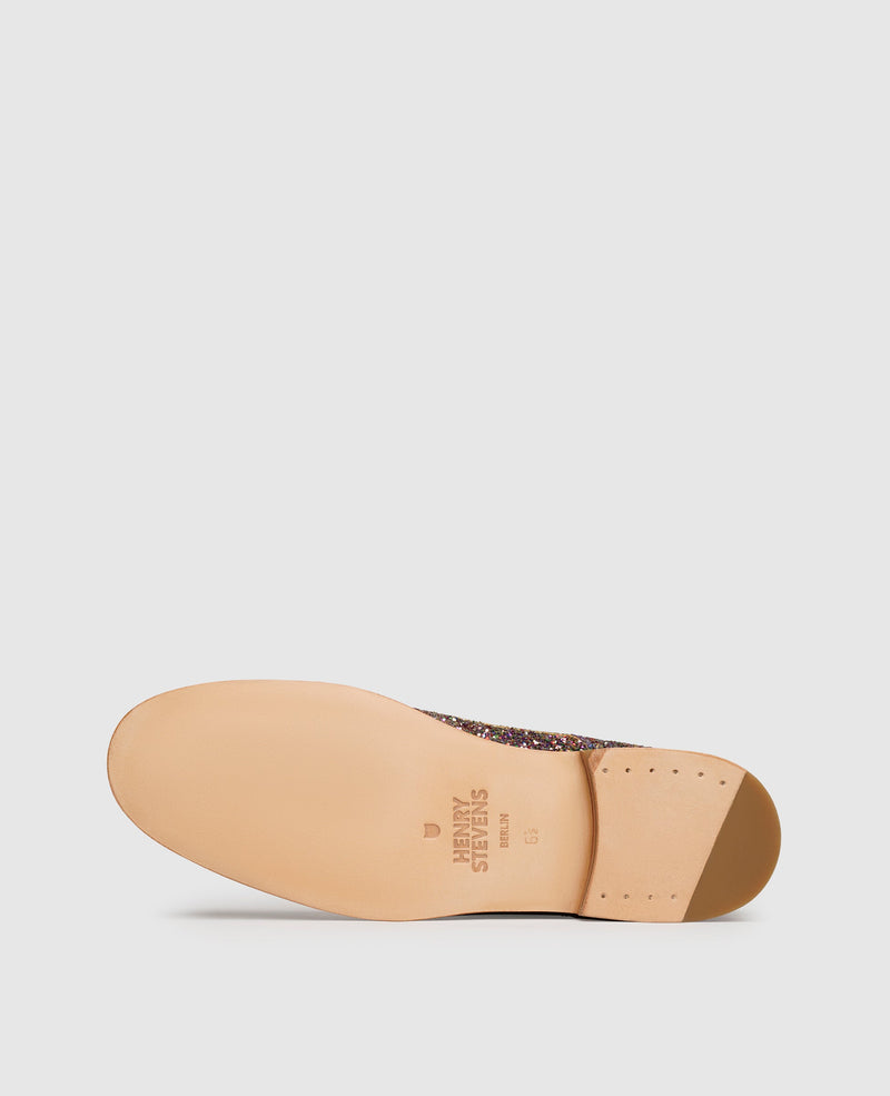 Shoepassion Rahmengenähter Derby Glitzer-Damenschuh Henry Stevens Shoepassion Flash Sale