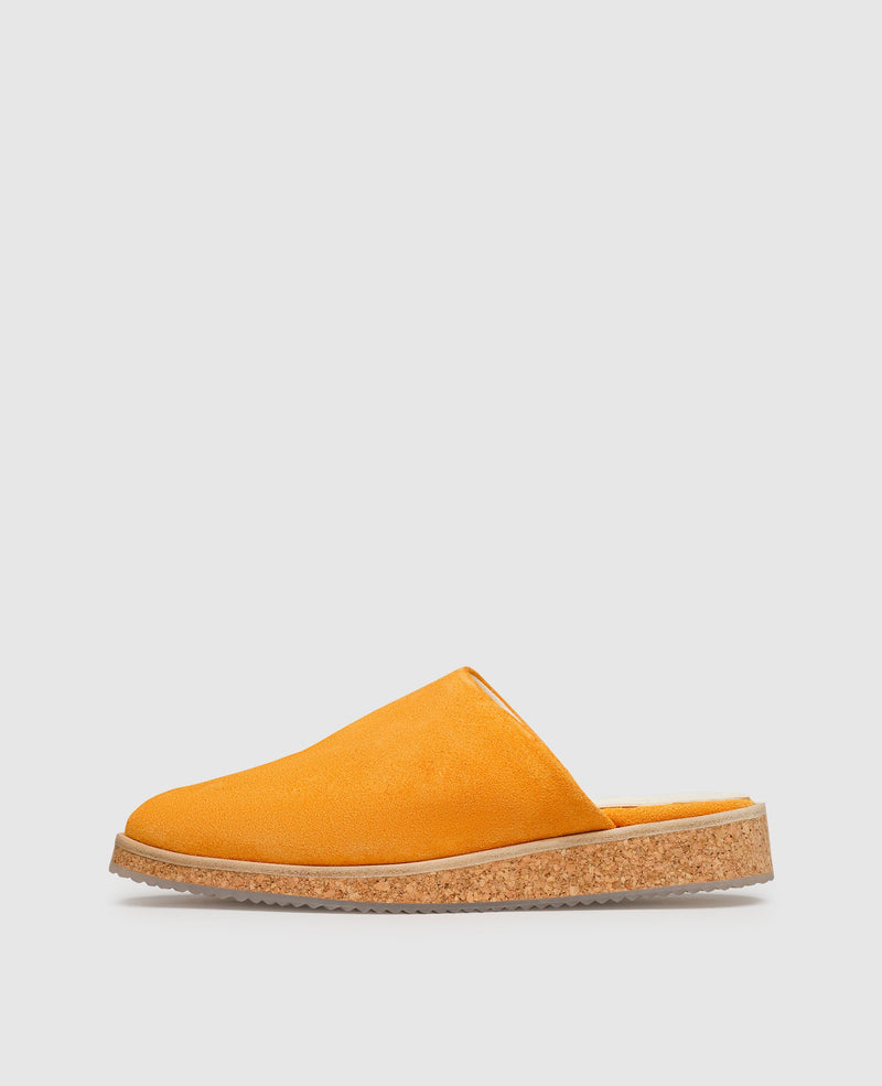 Shoepassion Leichte Damen-Mules mit Velours & Korksohle Henry Stevens Shoepassion