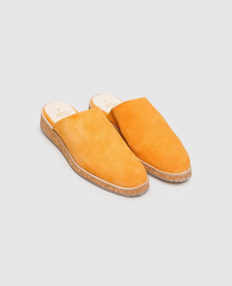 Shoepassion Leichte Damen-Mules mit Velours & Korksohle Henry Stevens Shoepassion Valentinstagsangebot