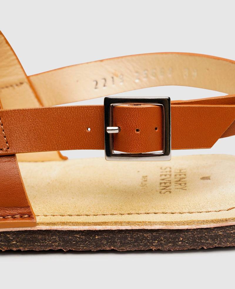 Shoepassion Leichte Herren-Sandale mit Leder-Fußbett Henry Stevens Shoepassion Zeitbegrenzte Promotion