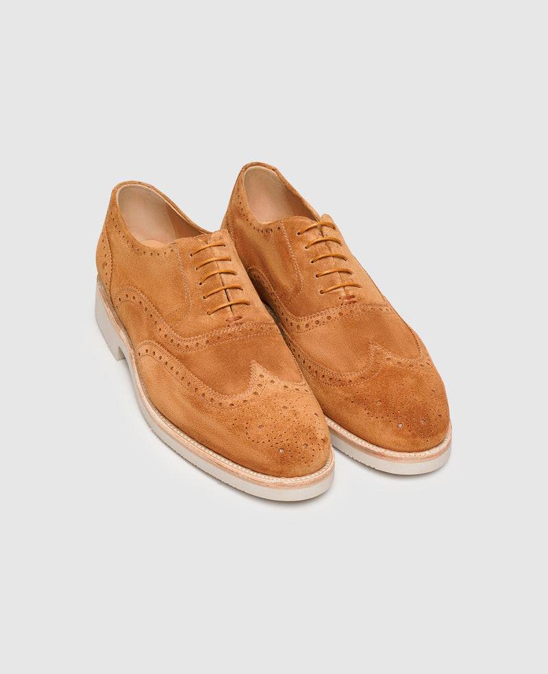Shoepassion Flexible Full-Brogue Oxford Herrenschuhe mit Velours Shoepassion Blitzverkäufe