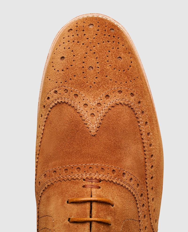 Shoepassion Flexible Full-Brogue Oxford Herrenschuhe mit Velours Shoepassion Blitzverkäufe