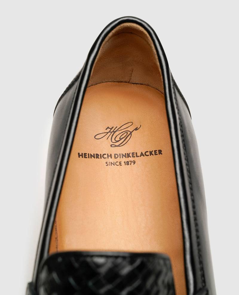 Shoepassion Men's Loafer with Woven Leather by Heinrich Dinkelacker Shoepassion Sonderangebot