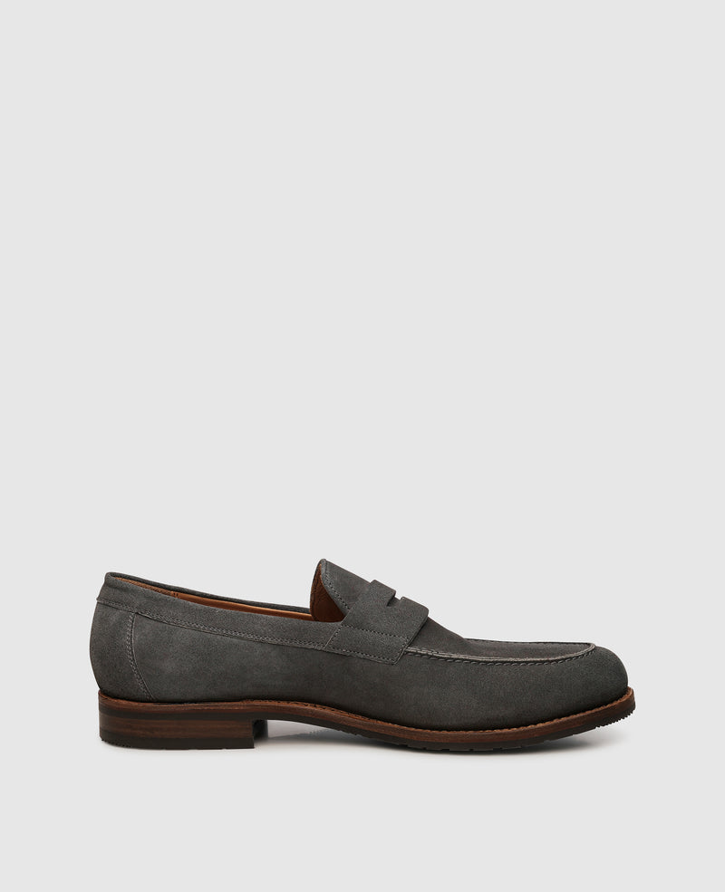 Shoepassion Handgefertigter Penny Loafer für Herren aus Velours Shoepassion Flash Sale