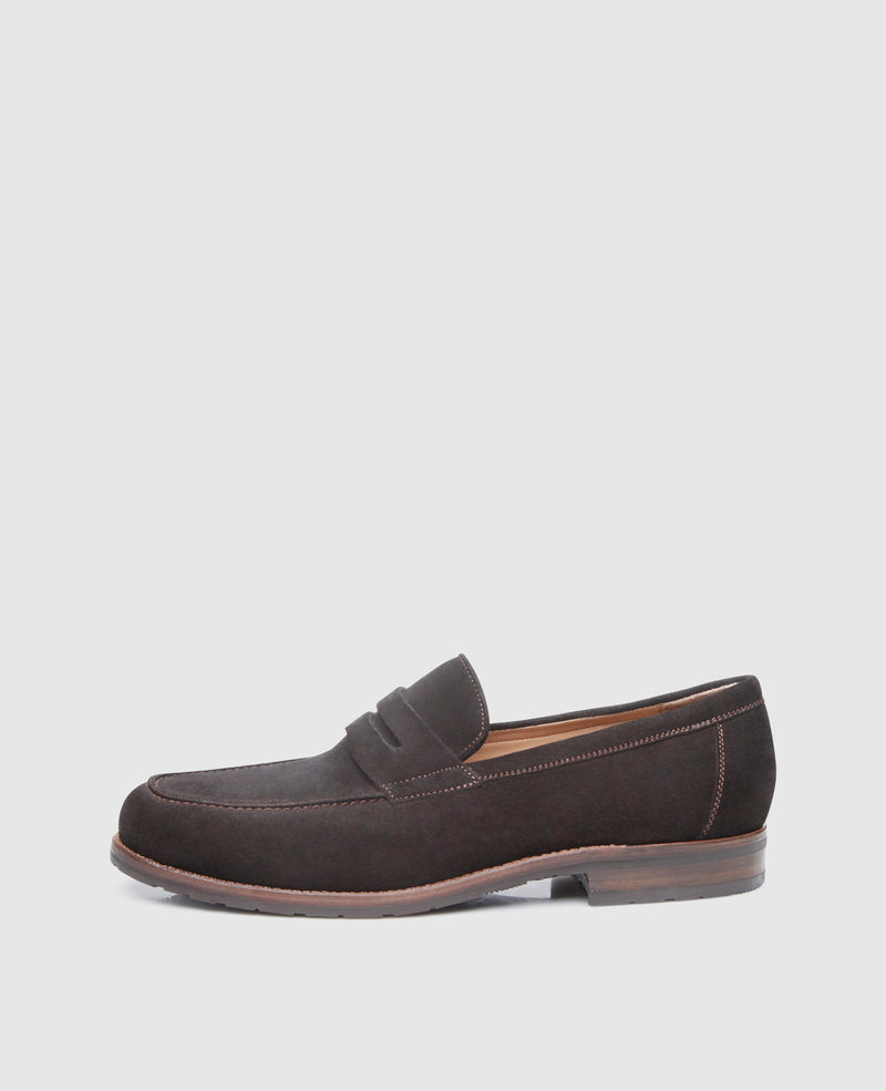 Shoepassion Handgefertigter Penny Loafer für Herren aus Velours Shoepassion Begrenztes Angebot