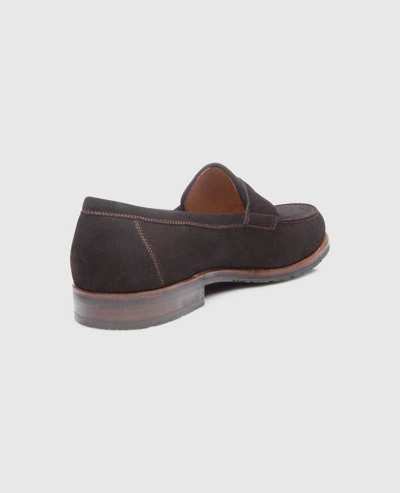 Shoepassion Handgefertigter Penny Loafer für Herren aus Velours Shoepassion Begrenztes Angebot