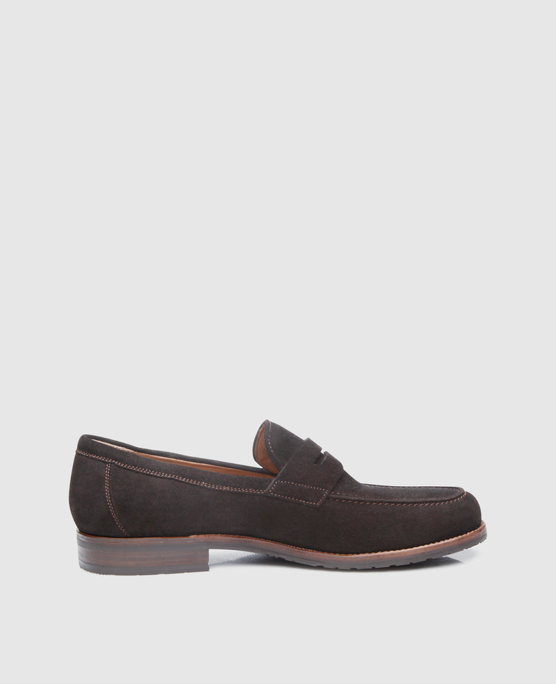 Shoepassion Handgefertigter Penny Loafer für Herren aus Velours Shoepassion Begrenztes Angebot