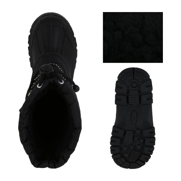 Stiefelparadies Kinder Winter Boots in Schwarz 50% Rabatt für begrenzte Zeit