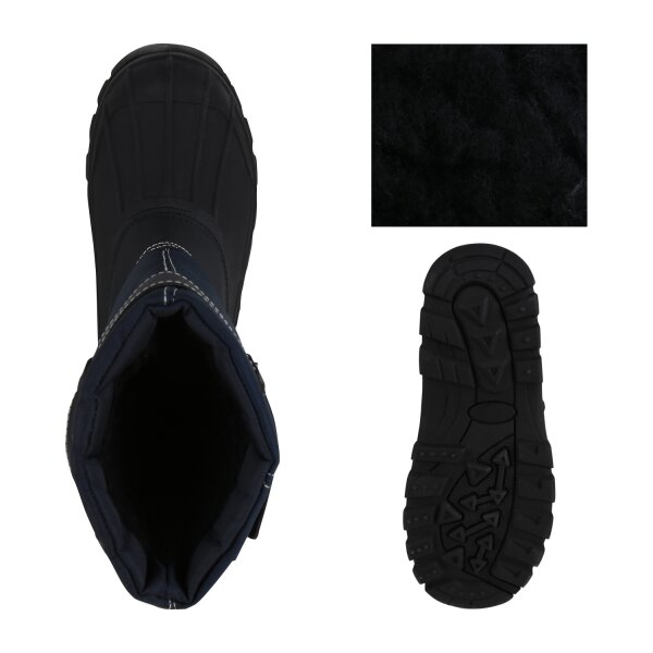 Stiefelparadies Kinder Winter Boots in Schwarz Dunkelblau Online