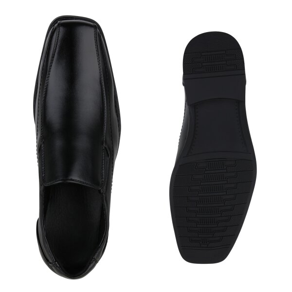 Stiefelparadies Herren Klassische Slippers in Schwarz Sonderangebote
