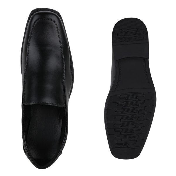 Stiefelparadies Herren Klassische Slippers in Schwarz Riesige Ersparnisse