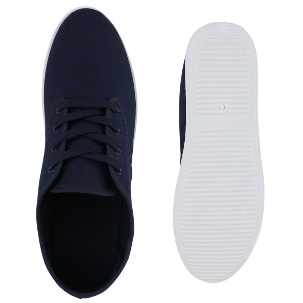 Stiefelparadies Herren Sneaker Low in Dunkelblau Letzter Tag