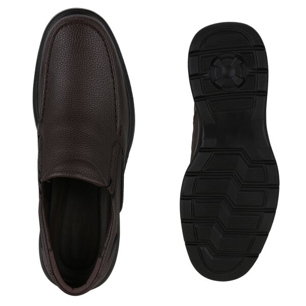 Stiefelparadies Herren Klassische Halbschuhe in Braun Vierteljährliche Förderung