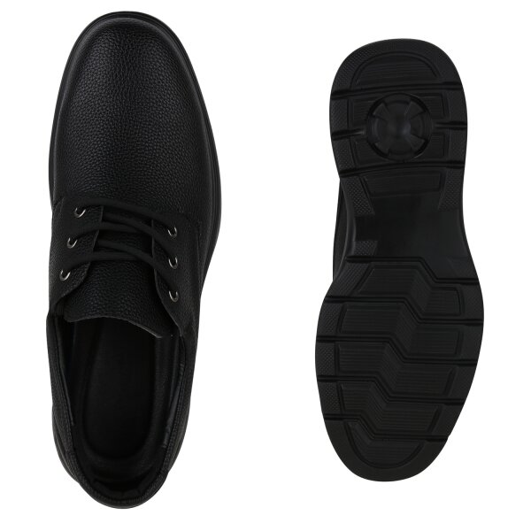 Stiefelparadies Herren Klassische Halbschuhe in Schwarz Bis zu 55% Rabatt