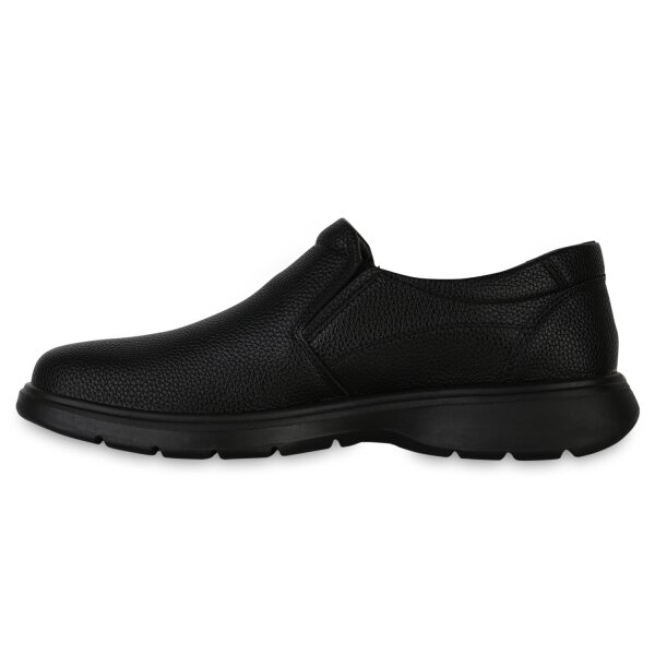 Stiefelparadies Herren Klassische Halbschuhe in Schwarz Discount Store für neue Produkte