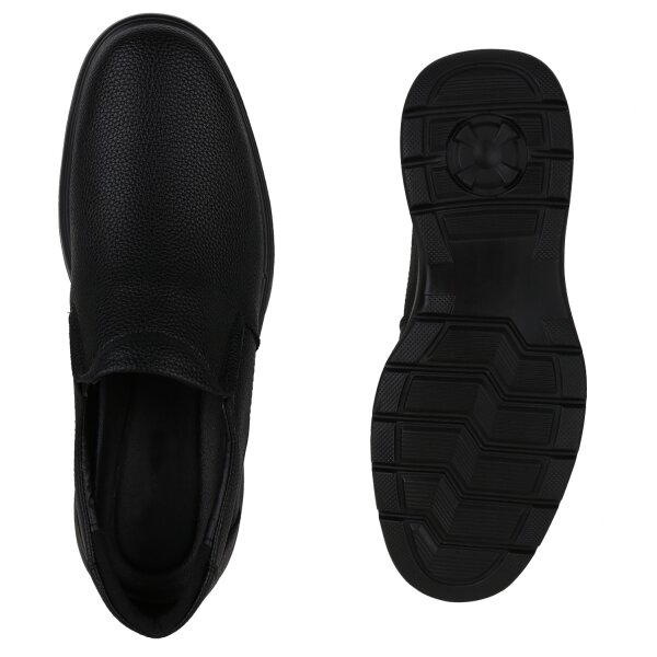 Stiefelparadies Herren Klassische Halbschuhe in Schwarz Discount Store für neue Produkte