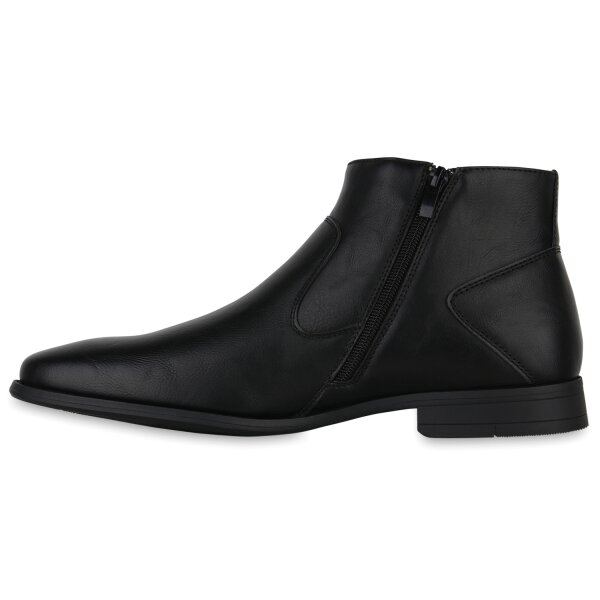 Stiefelparadies Herren Winter Boots in Schwarz Auslauf