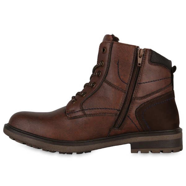 Stiefelparadies Herren Worker Boots in Hellbraun Fabrik Onlineshop