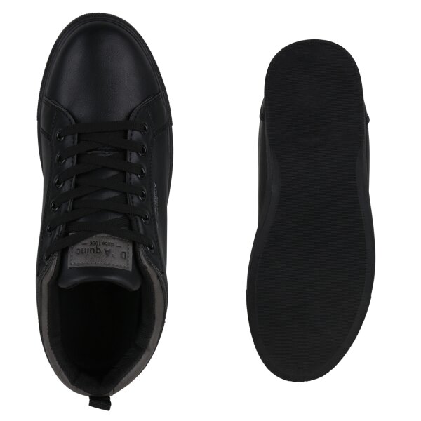 Stiefelparadies Herren Sneaker Low in Schwarz Rabatt