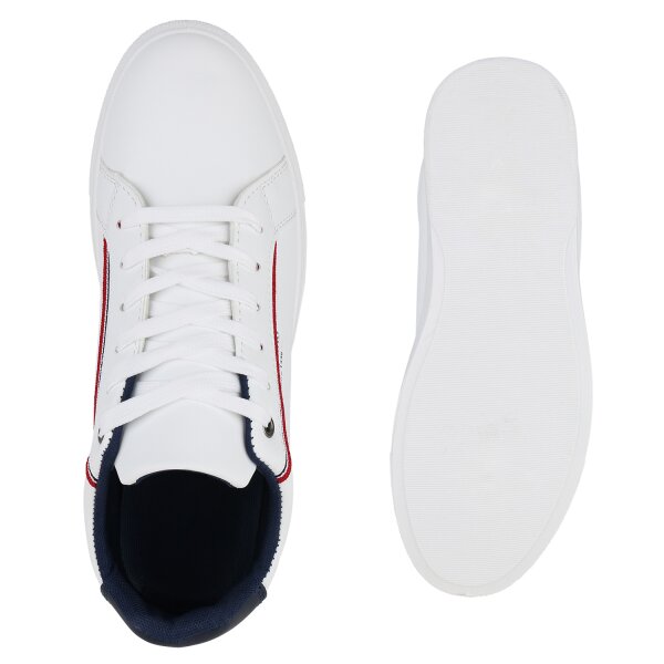 Stiefelparadies Herren Sneaker Low in Weiss Günstig kaufen
