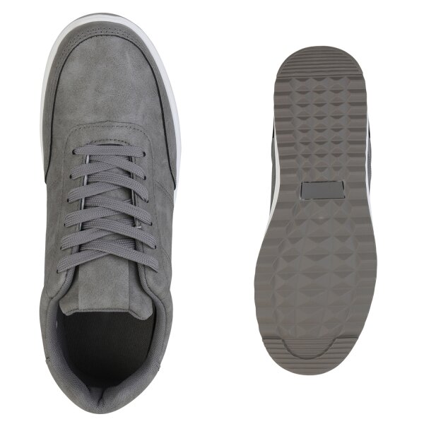 Stiefelparadies Herren Sneaker Low in Grau Exklusivangebot