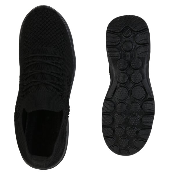 Stiefelparadies Herren Laufschuhe in Schwarz Black Friday