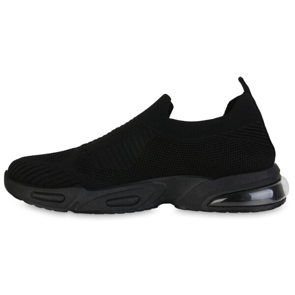 Stiefelparadies Herren Slip Ons in Schwarz