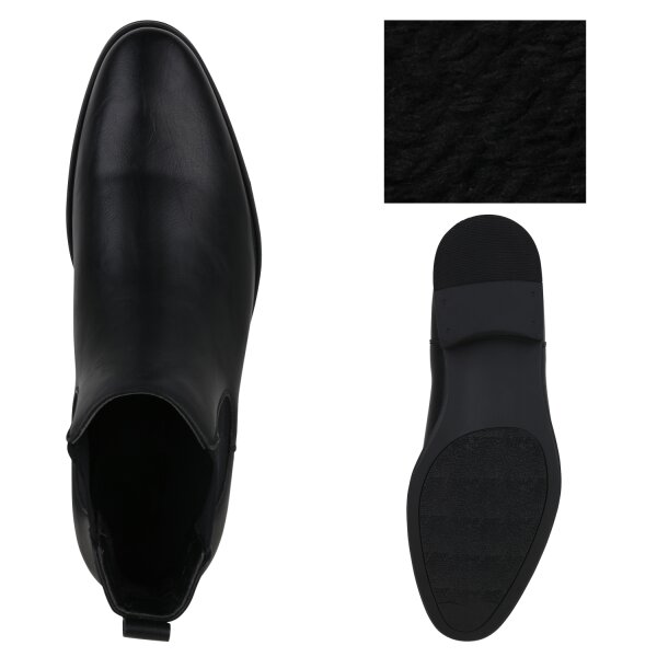 Stiefelparadies Herren Chelsea Boots in Schwarz Zeitlich begrenztes Angebot