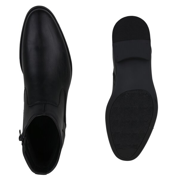 Stiefelparadies Herren Klassische Boots in Schwarz Exklusive Angebote