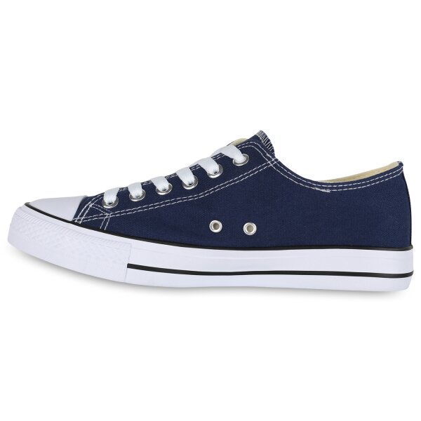 Stiefelparadies Herren Sneaker low in Dunkelblau Tiefpreis