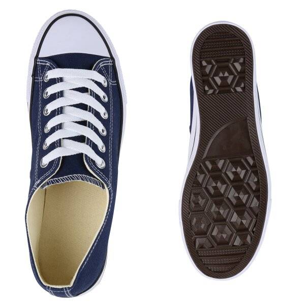 Stiefelparadies Herren Sneaker low in Dunkelblau Tiefpreis