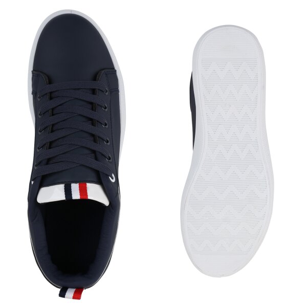 Stiefelparadies Herren Sneaker low in Dunkelblau Super Sparpreis