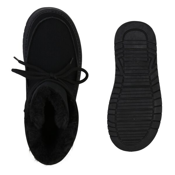Stiefelparadies Damen Winter Boots in Schwarz Nur noch ein Tag übrig