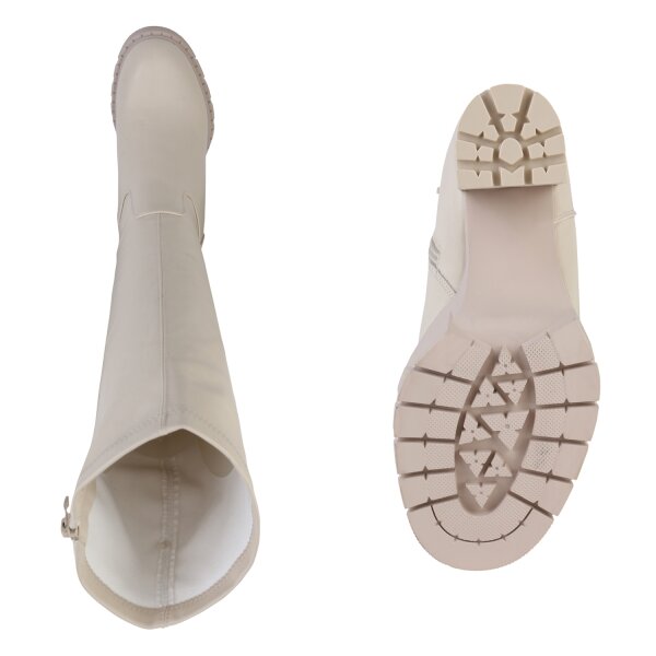 Stiefelparadies Damen Klassische Stiefel in Beige Schlussverkauf