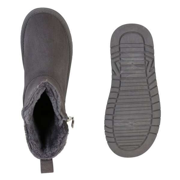 Stiefelparadies Damen Winter Boots in Grau Limitierter Zeitrabatt