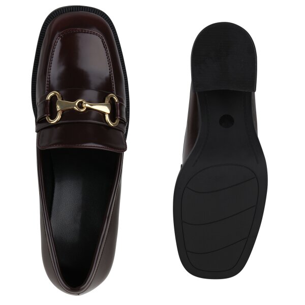 Stiefelparadies Damen Klassische Pumps in Burgund Bestseller