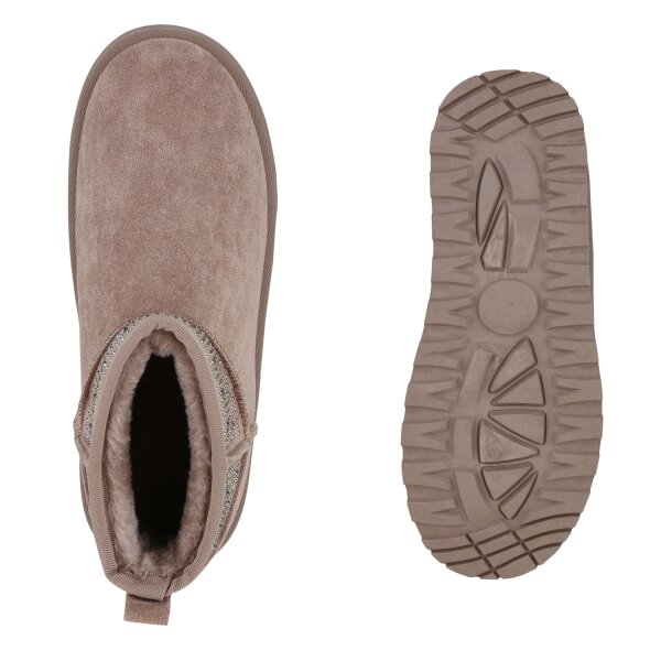 Stiefelparadies Damen Winter Boots in Schlamm Tiefpreis