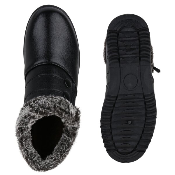 Stiefelparadies Damen Winter Boots in Schwarz Letzte 2 Tage