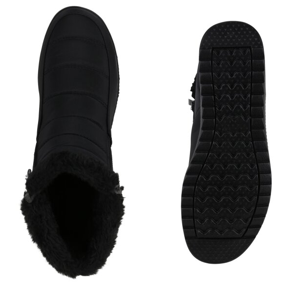 Stiefelparadies Damen Winter Boots in Schwarz Nur für heute