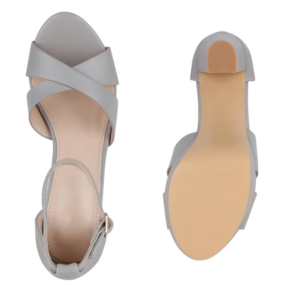 Stiefelparadies Damen High Heels in Grau Bis zu 55% Rabatt