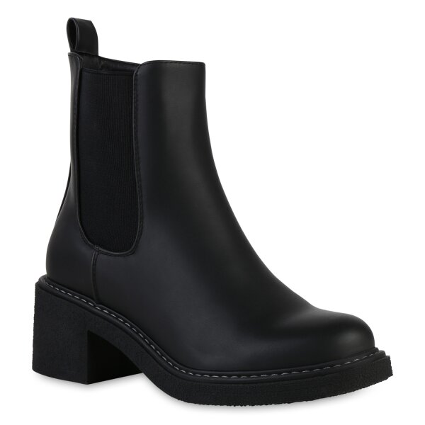 Stiefelparadies Damen Klassische Stiefeletten in Braun Osterangebot