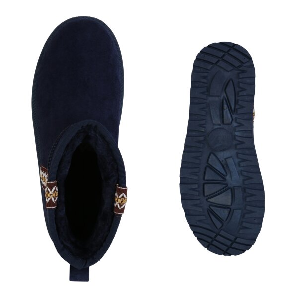 Stiefelparadies Damen Winter Boots in Dunkelblau VIP-Rabatte