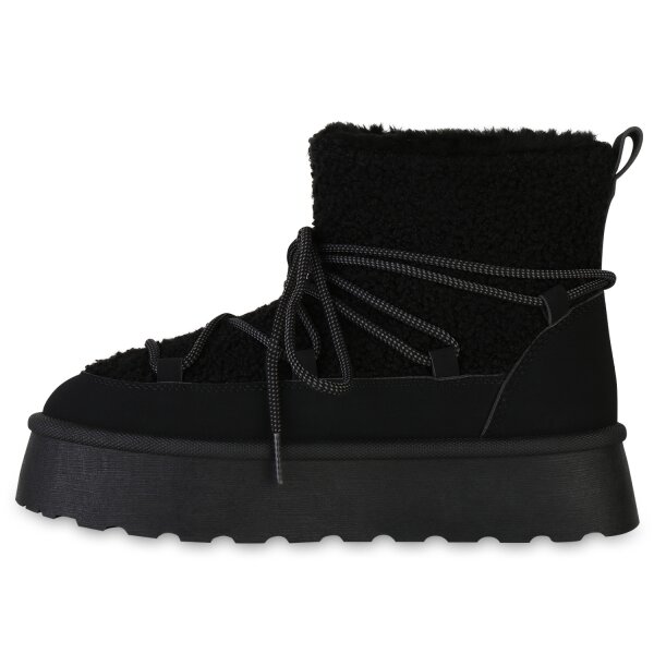 Stiefelparadies Damen Winter Boots in Schwarz