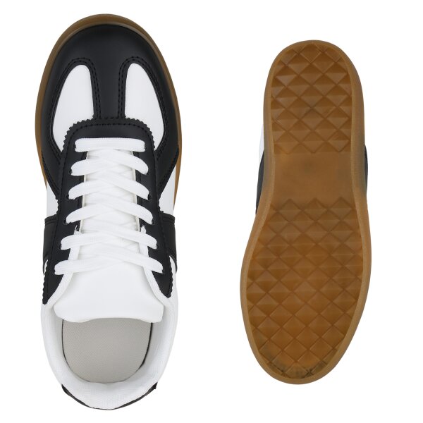Stiefelparadies Damen Sneaker Low in Schwarz Exklusive Angebote