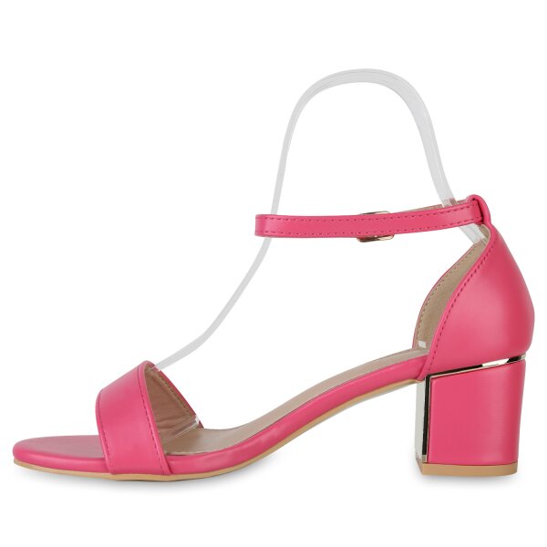 Stiefelparadies Damen Klassische Sandaletten in Fuchsia VIP-Rabatte